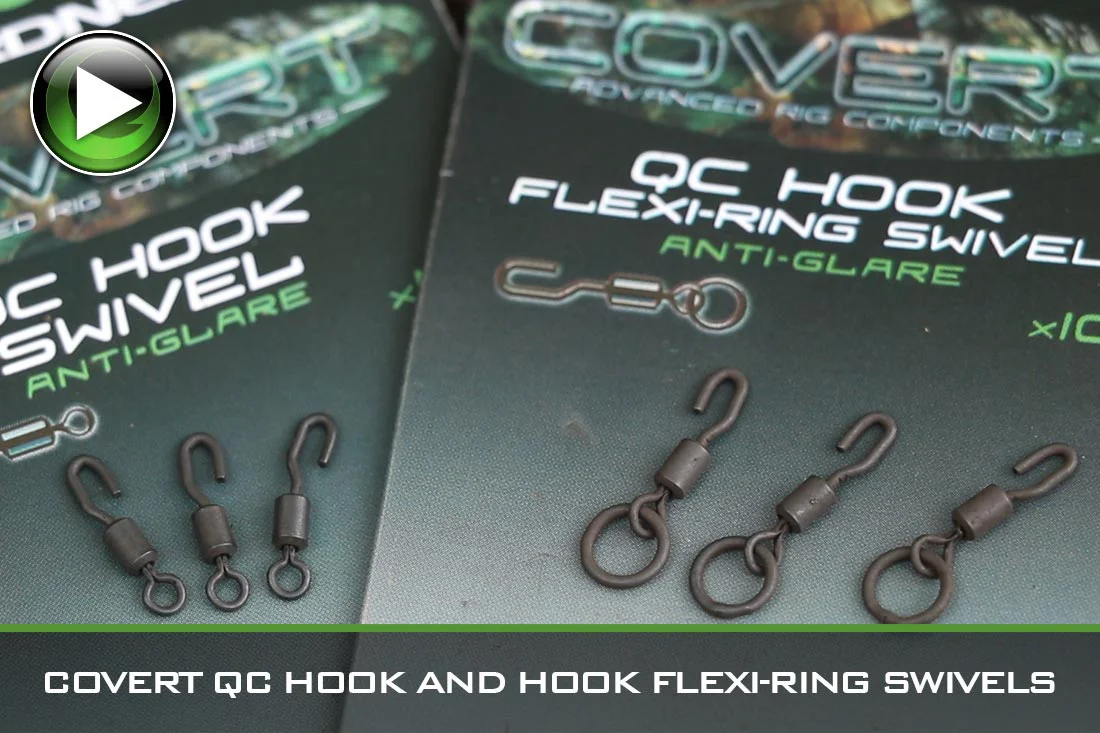 Carp Fishing – Covert QC Hook And Hook Flexi-Ring Swivels – Video