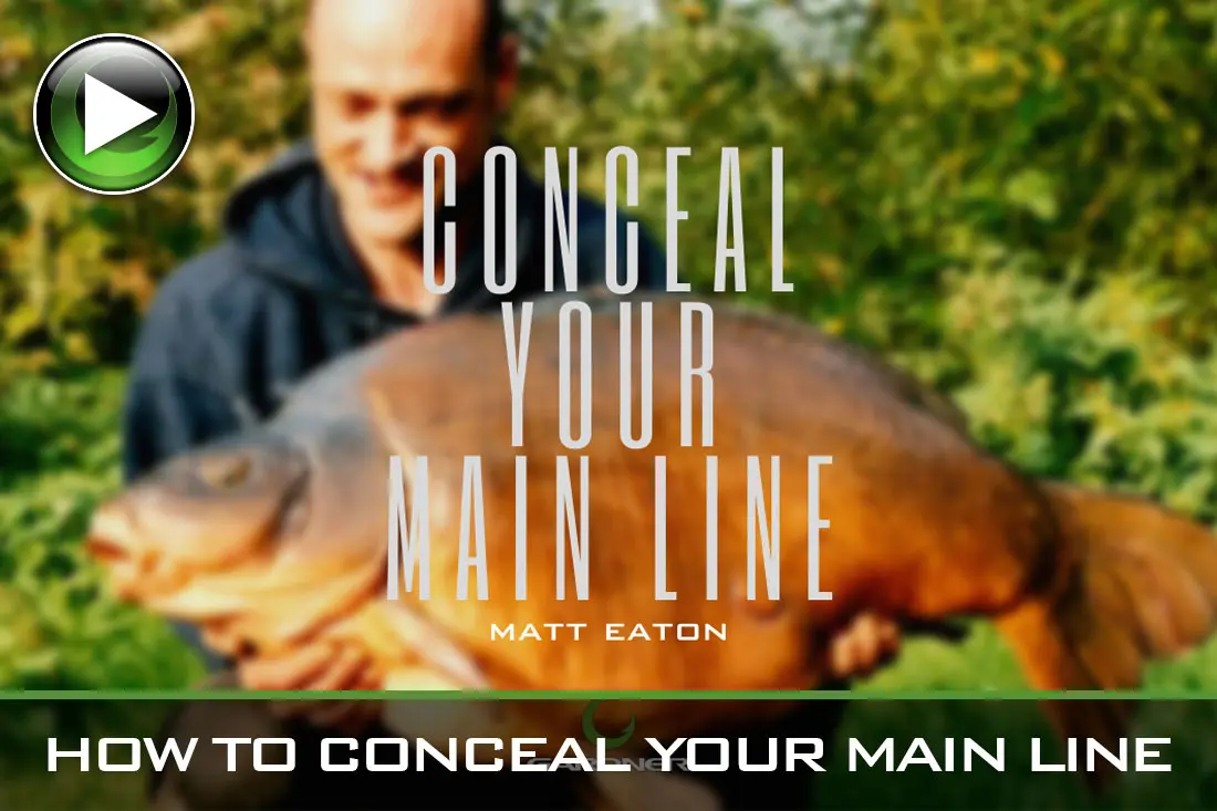 Carp Fishing – How To Conceal Your Main Line – Video