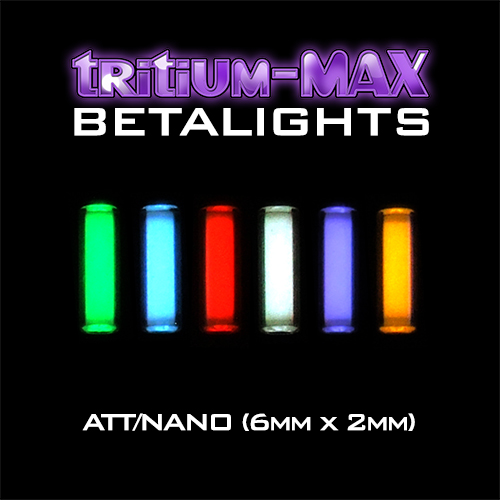 Tritium-MAX ATT and Nano Betalights / Isotopes (6mm x 2mm)