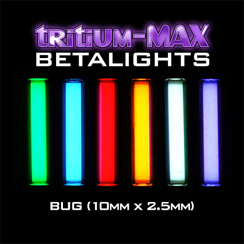 Tritium-MAX Bug Betalight / Isotope (10mm x 2.5mm)